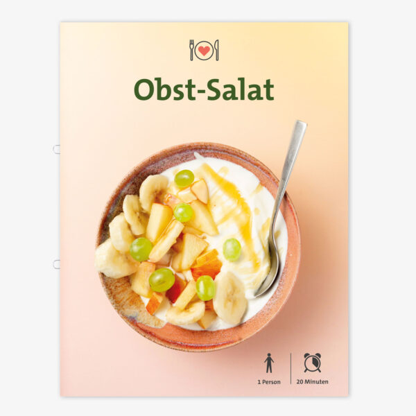 Einfaches Rezept für Obstsalat - Cover