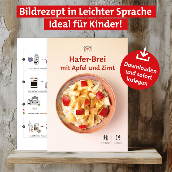 Hafer Brei mit Apfel als Download Vorschau