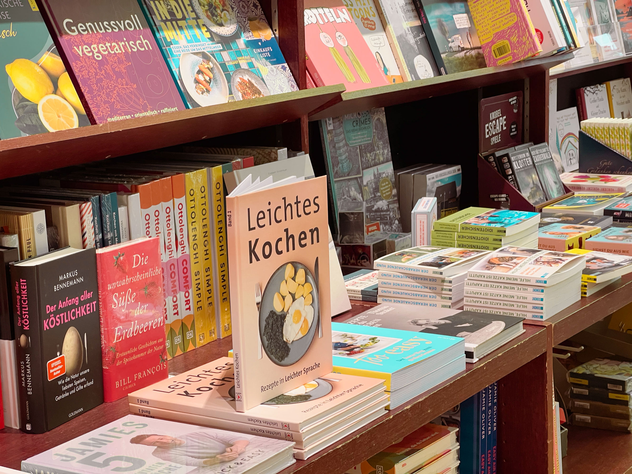 Leichtes Kochen in der Buchhandlung Feussner
