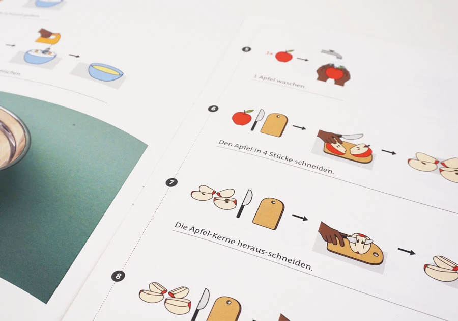 Verständliches Design mit vielen Icons in Leichter Sprache
